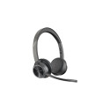 Poly Voyager 4320 MS Teams juhtmevaba peakomplekt, Bluetooth, USB-A, +BT700 adapter, +laadimisalus, 