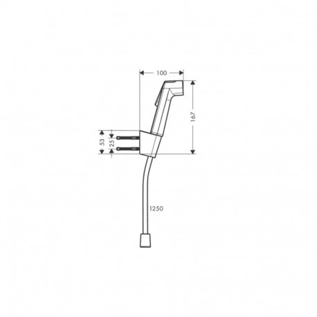 Hansgrohe 29238700, matt valge bidee dušš