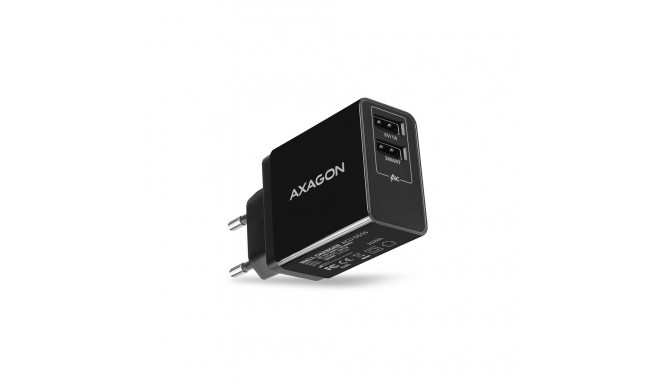 Axagon kahepesaline seinalaadija 240V/2x port 5V-2.2A ja 5V-1A, 16W | ACU-DS16