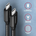 Axagon andmeside- ja laadimiskaabel USB 3.2 Gen1, 3 m | BUCM3-CM30AB | USB Type C - USB Type C