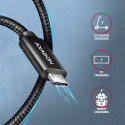 AXAGON andmeside- ja laadimiskaabel USB 480 Mbps, 2,5 m | BUCM2-CM25AB | USB-C to USB-C