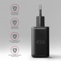 AXAGON GaN wallcharger 2x port (USB-A + USB-C), PD3.0/PPS/QC4+/SFC2.0/AFC/SCP/FCP/Apple, 45W | ACU-P