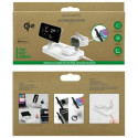 4smarts Qi2 Trident Charging Station with MFI Fast Charger for Apple Watch White