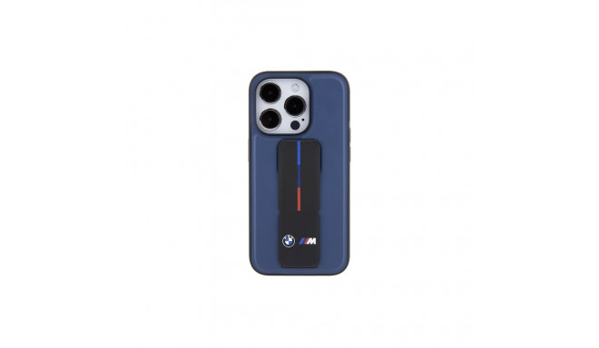 BMW BMHCP15LGSPBIV iPhone 15 Pro 6.1" tumesinine kõvakorpus M Grip Stand kahevärviline