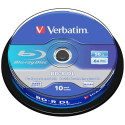 Verbatim Blu-ray plaadid 50GB 6X BD-R DL 10tk hall 43746