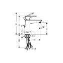 Hansgrohe Talis E110 valamusegisti alumise klapiga, 71710000