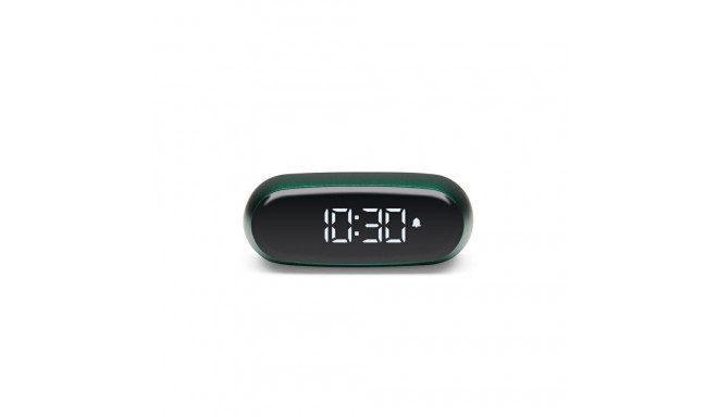 Lexon Minut Mini Alarm Clock dark green LR154DG1