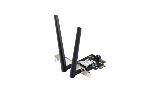 Asus WiFi 7 PCI-E adapter kahe välise antenniga