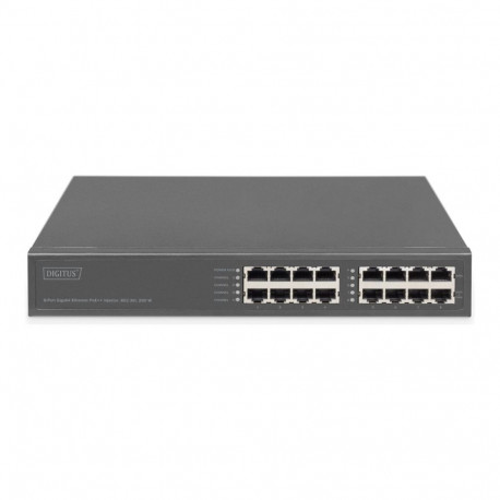 Digitus | 8-Port Gigabit Ethernet PoE Injector, 802.3bt, 250 W | DN-95118