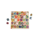 bo. Educational wooden puzzle "Alphabet and animals" (In Russian lang.)