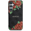 Guess nahast 4G lilledega mustriga metallist klassikalise logoga MagSafe Samsung Galaxy S25 ümbris m