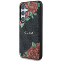 Guess nahast 4G lilledega mustriga metallist klassikalise logoga MagSafe Samsung Galaxy S25 ümbris m