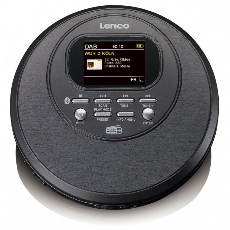 Lenco CD-500 Discman CD/MP3/DAB+/raadio/BT AntiShock must