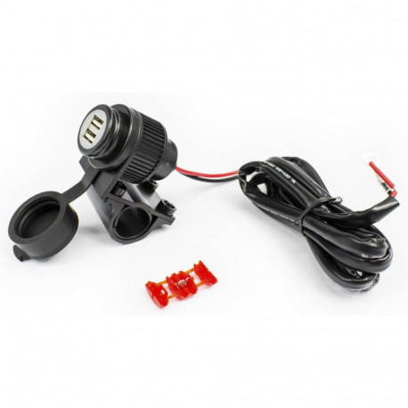 Albrecht Duo USB pistikupesa mootorrattale 12V