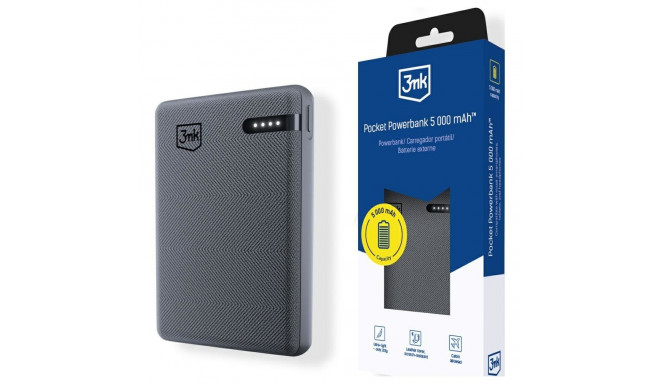 Powerbank 3MK Pocket Powerbank 5000mAh 12W USB-C gray