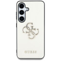 Case Guess Grained Big 4G Logo Small Classic Logo Samsung Galaxy S25 beež