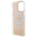 Guess GUHMP15LHITSP iPhone 15 Pro 6.1"pink hardcase IML Iridescent MagSafe