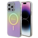 Guess GUHMP15LHITSP iPhone 15 Pro 6.1"pink hardcase IML Iridescent MagSafe