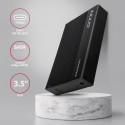 Axagon ribitud alumiiniumist USB 3.2 Gen 1 - SATA 6G väline karp 3.5" HDD jaoks | EE35-GTR