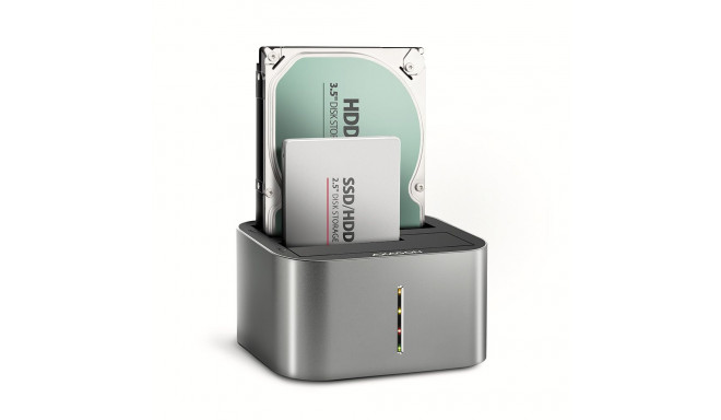 AXAGON SuperSpeed USB DUAL 2.5"/3.5" HDD/SSD DUAL dokk ADSA-DC