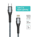 ColorWay Kaabel Type-C - Apple Lightning (PD Kiirlaadimine) 3.0A (30W), 1m | CW-CBPDCL033-GR