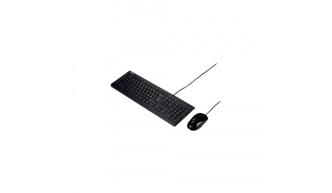 Asus U2000 | Klaviatuuri ja Hiire Komplekt | Juhtmega | US | Must