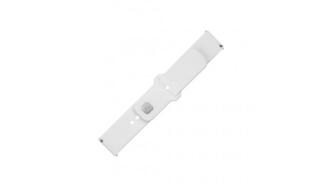 Fixed sportlik rihmakomplekt kiirkinnitusega 22mm nutikellale 160-235 mm valge silikoon