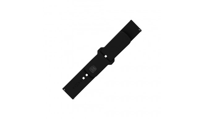 Fixed sportlik rihmakomplekt kiirvabastusega 20mm nutikellale 160-235 mm must silikoon