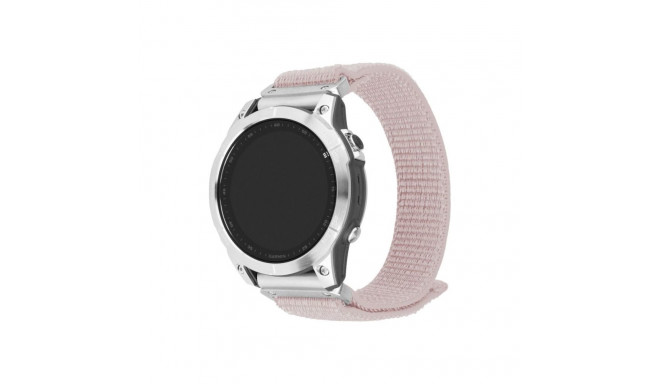 Fixed | Sporty Strap for Garmin QuickFit 22mm | 160-210 mm | Rose gold | Nylon