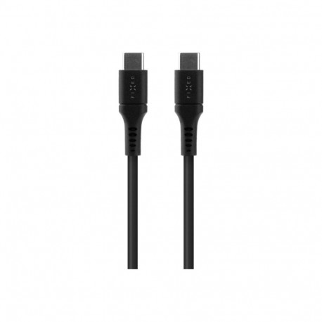 Fixed | Liquid Silicone Cable USB-C/USB-C, 2m, 60W | FIXDLS-CC2-BK