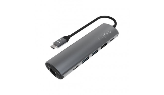 Fixed | 6-port USB-C HUB Pro sülearvutitele ja tahvelarvutitele