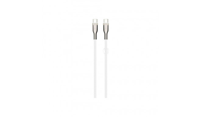 Fixed punutud kaabel USB-C/USB-C, 2m, 100W FIXDB-CC2-WH