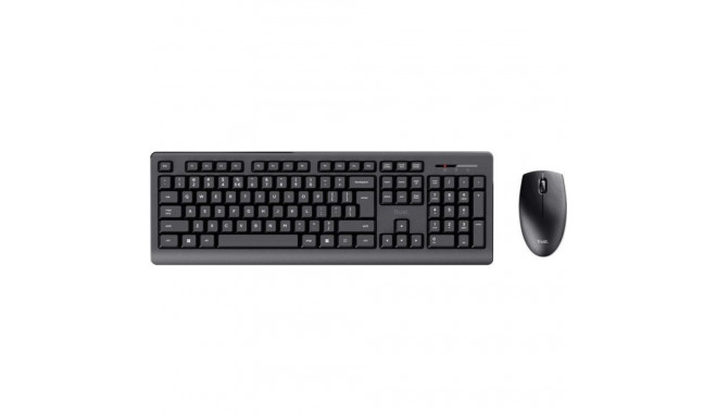 Trust Primo Klaviatuur Komplektis Hiir Universaalne RF Juhtmevaba QWERTY USA Inglise Must