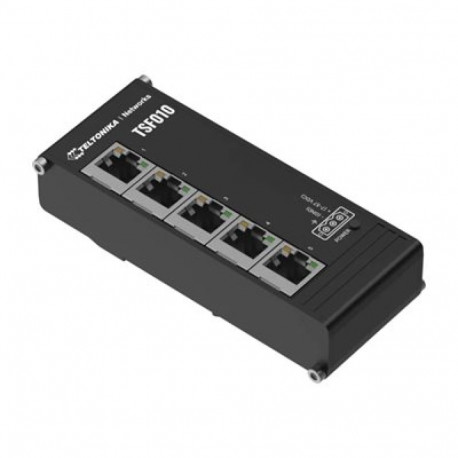 Teltonika tööstuslik lüliti TSF010 haldamata DIN-siinile paigaldatav 10/100 Mbps (RJ-45) portide arv