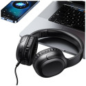 USAMS Bluetooth 5.3 musta värvi on-ear kõrvaklapid Yun Series TDLYEJYX01 (USAMS-YG23)
