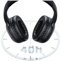 USAMS Bluetooth 5.3 musta värvi on-ear kõrvaklapid Yun Series TDLYEJYX01 (USAMS-YG23)