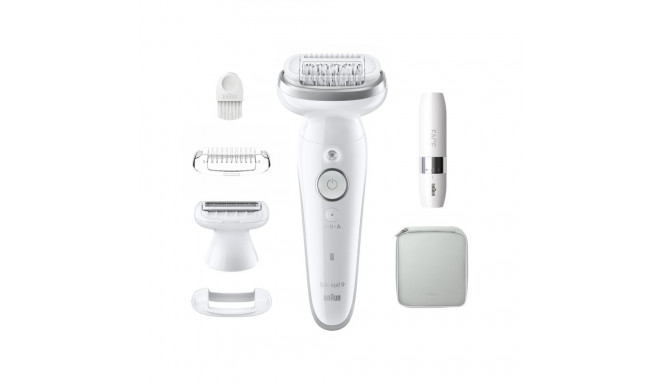 Braun SES9-341 Silk•epil 9 epilaator + FS1000 mini raseerija näole