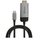 Verbatim adapter USB-C - HDMI 4K 1,5m alumiinium 49144
