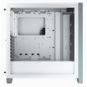 Corsair | Tempered Glass Mid-Tower ATX Case | iCUE 4000X RGB | Side window | White | Mid-Tower | Pow