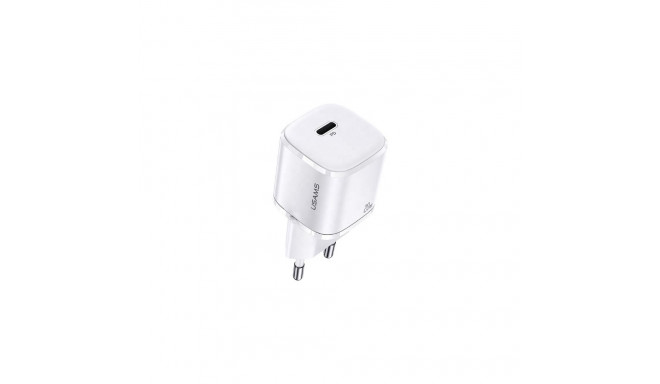 Usams laadija 1xUSB-C T36 mini 20W (ainult pea) PD3.0 kiirlaadimine valge CC124TC02 (US-CC124)