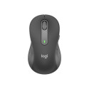 Logitech Signature M650 L Left Wireless Mouse, RF Wireless + Bluetooth, 2000 DPI, Graphite