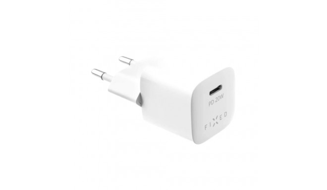 Fixed | Mini USB-C Travel Charger USB-C/Lightning Cable
