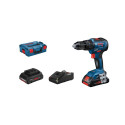 Bosch GSB 18V-55 PROFESSIONAL 1800 RPM Keyless 1.1 kg Black, Blue, Red