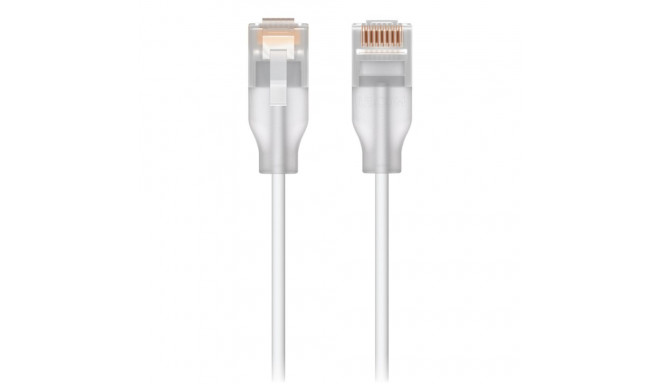Ubiquiti UACC-Cable-Patch-EL-3M-W läbipaistev valge Cat6 võrgukaabel