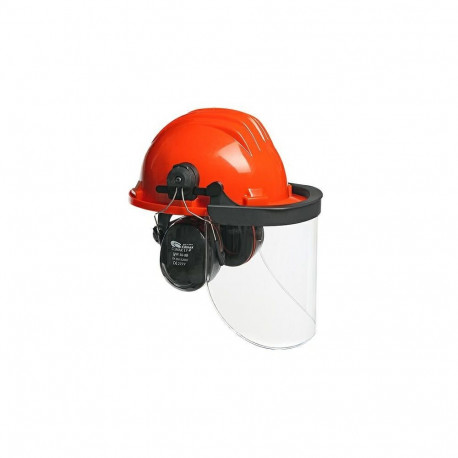 CLIMAX Safety helmet with face shield and earmuffs 437-I