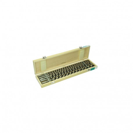 wood drill bit set in a case