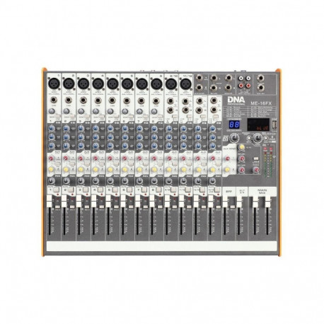 DNA ME-16FX audio mixer 16 channels USB Bluetooth