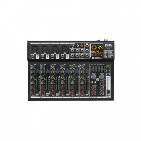 DNA QFX8 analog audio mixer 8 channels Bluetooth