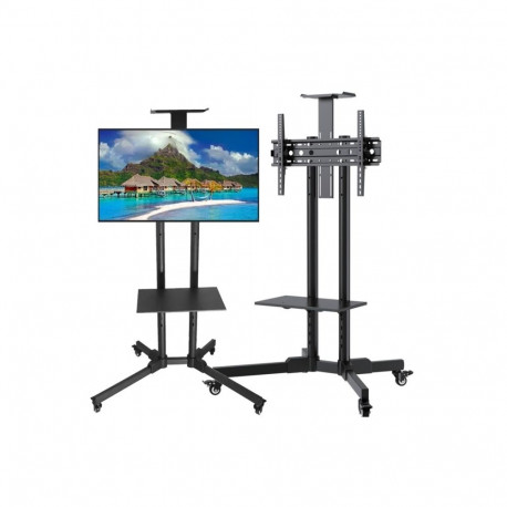 DNA TV STAND black steel floor stand