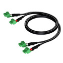 AUDAC CLA830 signaalikaabel 1 m must, roheline